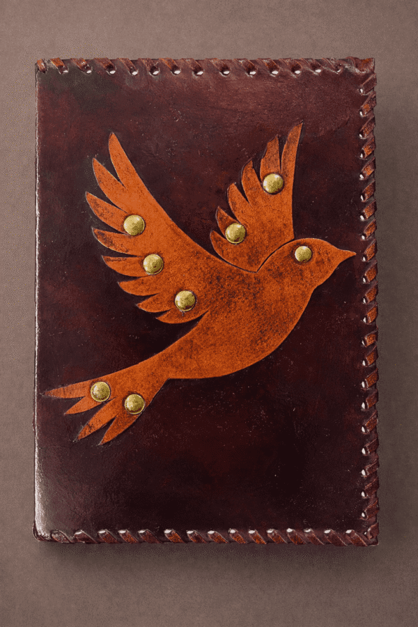 Bird Patch Leather Journal