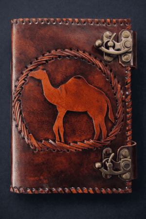 Camel Patch Leather Journal