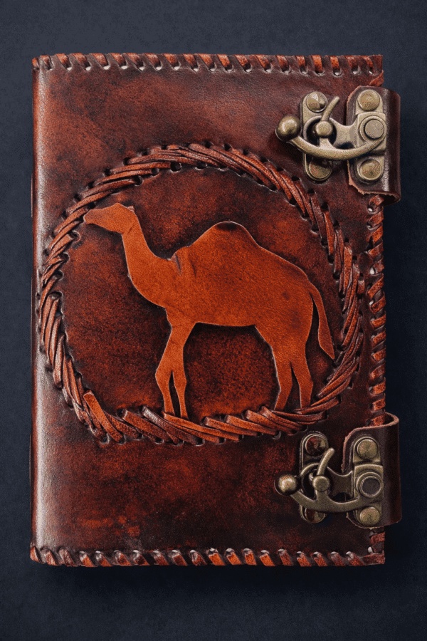 Camel Patch Leather Journal
