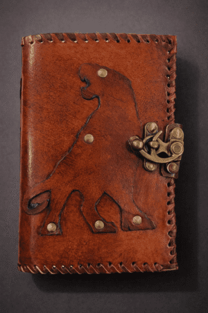 Leopard Patch Leather Journal