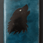Roaring Wolf Patch Leather Journal