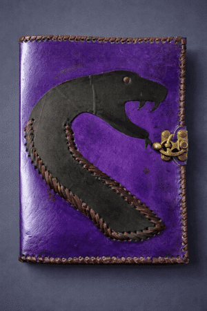 Snake Patch Leather Journal