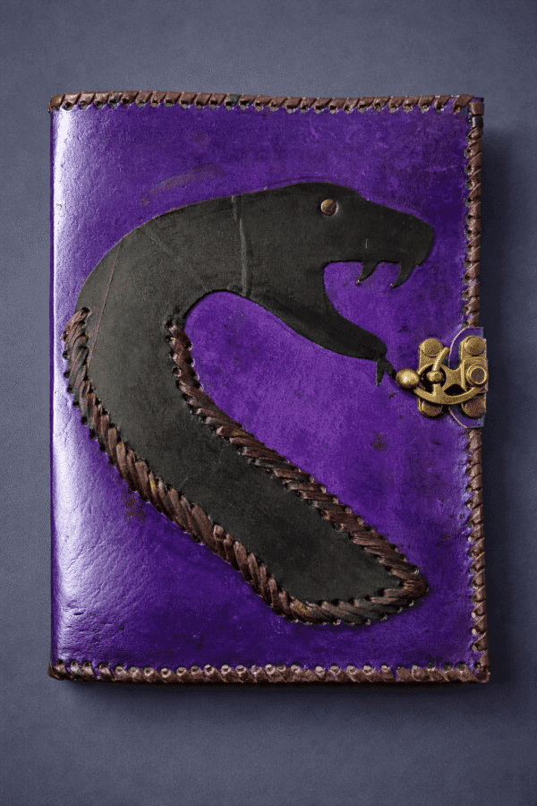 Snake Patch Leather Journal