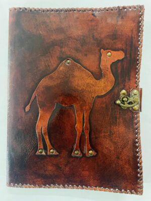 Camel Patch Leather Journal 2a